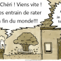 Humour, fin du monde ratée. (guerre nucléaire).